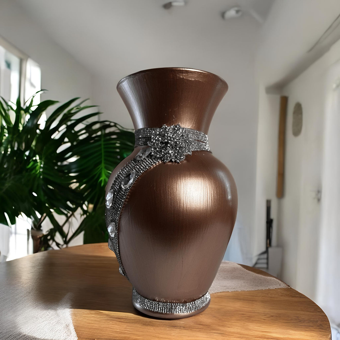 Dark Rose Gold Vase Set