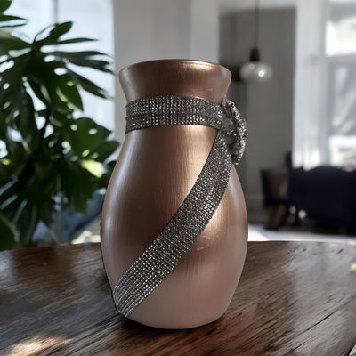 Dark Rose Gold Vase Set